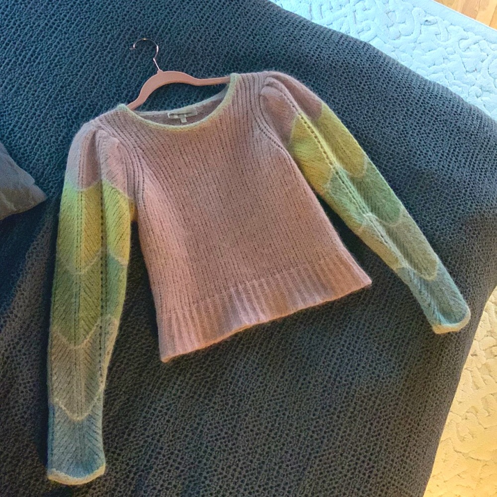 LoveShackFancy Aspyn pullover in rainbow 🍭